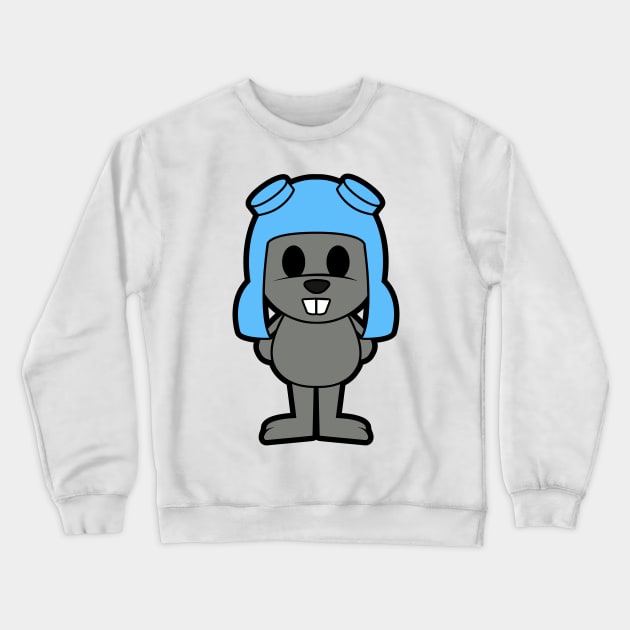 Rocky The Squirrel Crewneck Sweatshirt by untitleddada